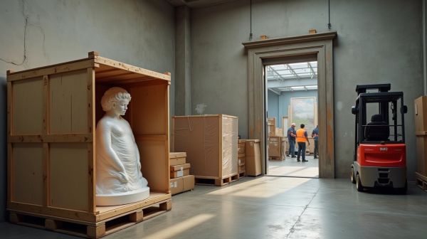 Transport d'œuvre d'art : emballage, assurance et manutention